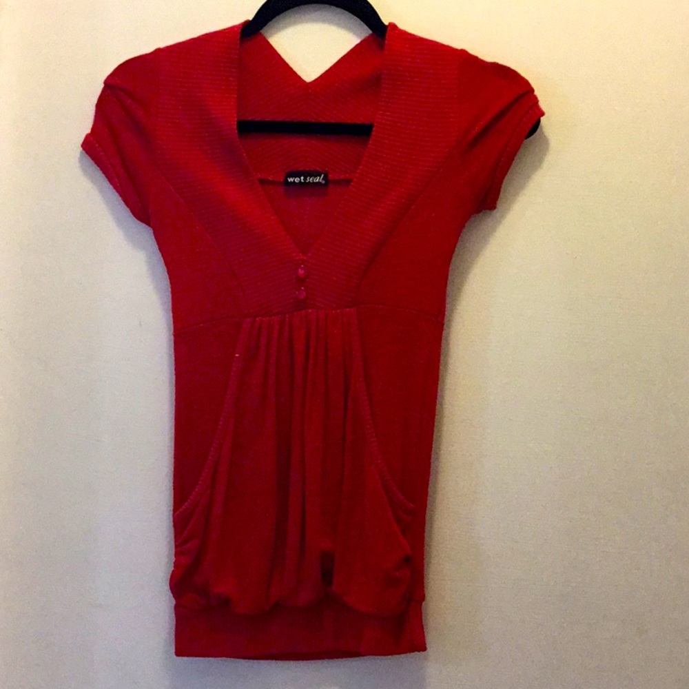Wet Seal red sweater shirt